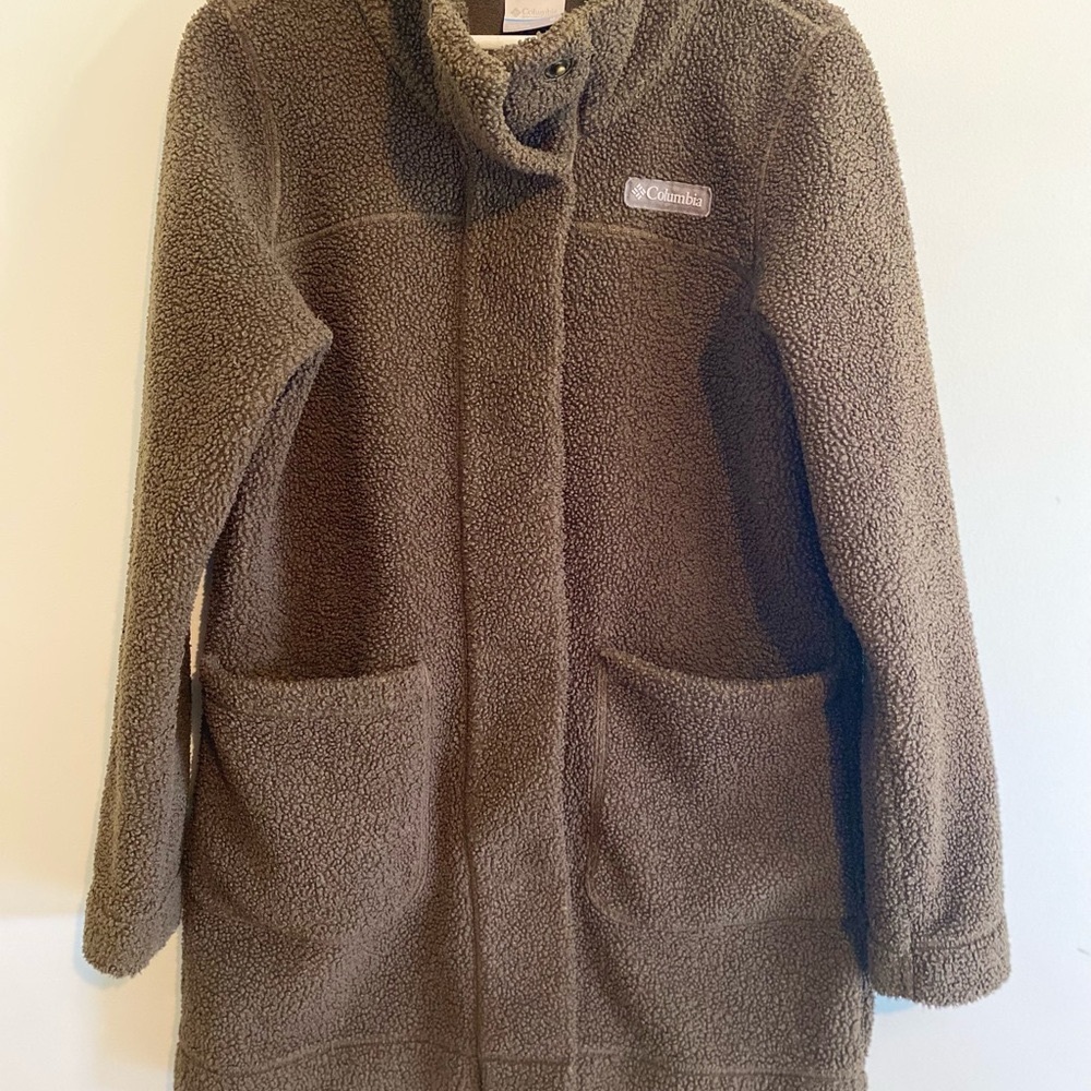 Columbia Olive Green Fleece Jacket